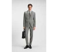 BOSS Two-piece regular-fit suit in patterned stretch fabric - Style H-Jeckson-2Pcs-253, 50551755 Silver 36R