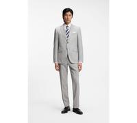 BOSS Two-piece regular-fit suit in striped virgin wool - Style H-Jeckson-2Pcs-253, 50561835 Light Grey 38R