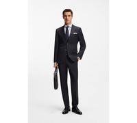 BOSS Two-piece regular-fit suit in striped virgin wool - Style H-Jeckson-2Pcs-Pk261, 50557245 Blue stripes 48R