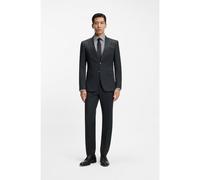 BOSS Two-piece slim-fit suit in a wool blend - Style H-Huge-2Pcs-Peak-253, 50557273 Dark Green 42R