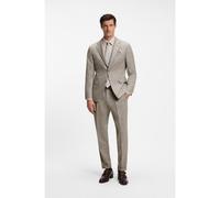 BOSS Two-piece slim-fit suit in checked Italian wool - Style L-Heston-2Pcs-264, 50571677 Beige Patterned 36R