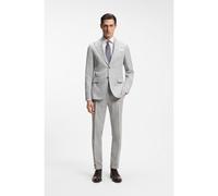 BOSS Two-piece slim-fit suit in cotton and virgin wool - Style C-Huge-2Pcs-PK-261, 50561849 Light Grey 34R