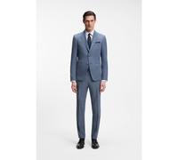 BOSS Two-piece slim-fit suit in cotton and virgin wool - Style H-Huge-2Pcs-253, 50561838 Blue 46R