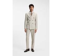 BOSS Two-piece slim-fit suit in patterned virgin wool - Style L-Heston-2Pcs-DB-252, 50545408 Beige 44R