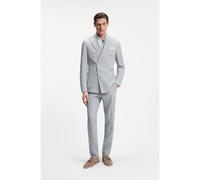 BOSS Two-piece slim-fit suit in stretch seersucker fabric - Style C-Huge-2Pcs-DB-263, 50567535 Light Blue stripes 44R