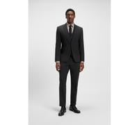 BOSS Two-piece slim-fit suit in stretch wool - Style H-Huge-2Pcs-224, 50493667 Black 44R