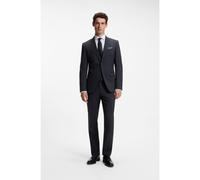 BOSS Two-piece slim-fit suit in stretch wool - Style H-Huge-2Pcs-224, 50493667 Dark Blue 42R