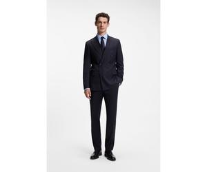 BOSS Two-piece slim-fit suit in striped stretch wool - Style H-Huge-2Pcs-DB-264, 50571959 Blue stripes 42R