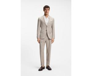 BOSS Two-piece slim-fit suit in wool and silk - Style L-Heston2PcsLP-FP263, 50567315 Light Beige 44R