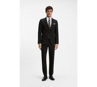 BOSS Two-piece suit in a melange stretch-wool blend - Style H-Harvey-2Pcs-263CNF, 50576192 Black 38R