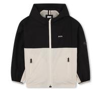 Boss - Two-tone Hooded Windbreaker - Black - Boy - 14 Years