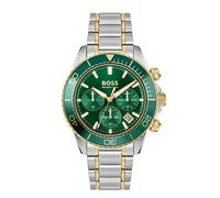 Boss Two Tone Sealiner Green Dial Watch