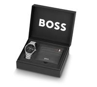 BOSS Mens Tyler Black Dial Watch & Wallet Set 1570193