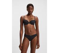 BOSS Underwire bra in microfibre with lace inserts - Style DEMI_B.PURE, 50545336 Black 34B