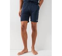 BOSS Unique Global Stripe Taped Loungewear Shorts, Navy, Size L, Men Navy