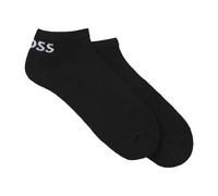 (6 UK-12 UK, Black) Boss Unisex Adult Ankle Socks (Pack of 2)