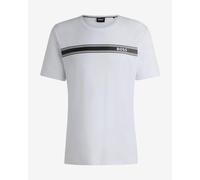 BOSS Urban Stripe Short Sleeve T-shirt white black - M