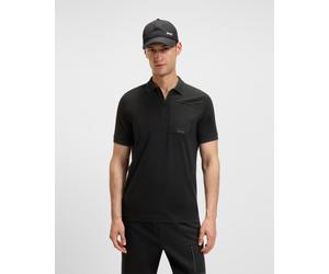BOSS Urban Tech Polo shirt short sleeve pure black - M