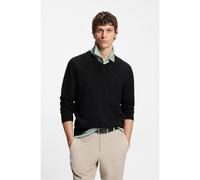 BOSS V-neck cotton sweater - Style Upacello-L, 50556524 Black S