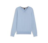 BOSS V-neck sweater in cotton - Style Upacello-L, 50556524 Light Blue M