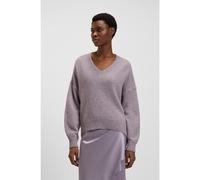 BOSS V-neck sweater in Italian yarn - Style C_Fondyssa, 50550464 Light Purple L