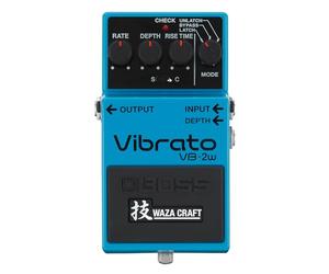 BOSS VB-2W Vibrato | Premium Waza Craft Guitar Effect Pedal with Analog Circuitry | True Reproduction of the Legendary BOSS VB-2 Vibrato | Standard & Custom Playing Modes | 5-Year Warranty