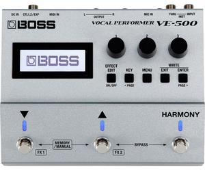 Boss VE-500 Vocal Performer Multi-Effect Vocal Pedal Great for guitar and vocals
