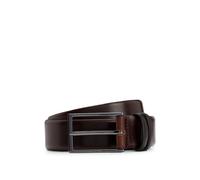 BOSS Mens Carmello Vegetable-tanned leather belt with gunmetal hardware
