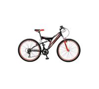 Boss Venom 18 inch Frame Mountain Bike Black/Red Black