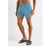 BOSS Vibe Allover Print Swim Shorts - Blue, Blue, Size L, Men Blue