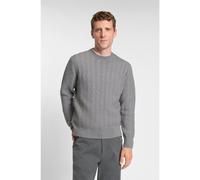 BOSS Virgin-wool sweater with herringbone structure - Style H-Hitalo, 50549980 Grey L