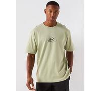 BOSS Voyage Relaxed Fit Small Crack Logo T-Shirt - Green, Green, Size L, Men Green