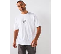 BOSS Voyage Relaxed Fit Small Crack Logo T-Shirt - White, White, Size Xl, Men White
