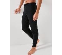 BOSS Waffle Cuffed Loungewear Pants, Black, Size S, Men Black