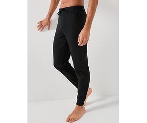 BOSS Waffle Cuffed Loungewear Pants, Black, Size S, Men Black