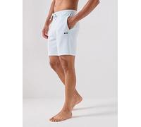 BOSS Mens Bodywear Waffle Soft Texture Shorts Cotton Open Blue 499 L