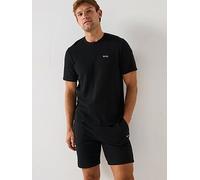 BOSS Waffle Loungewear T-Shirt, Black, Size 2Xl, Men Black