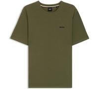 BOSS WAFFLE-STRUCTURE COTTON BLEND T-SHIRT