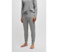BOSS Waffle pyjama bottoms in a cotton blend - Style Waffle Pants Cuff, 50535878 Grey XXL