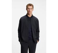 BOSS Waffle-structured sweatshirt with framed zips - Style SW_Terrace FZ, 50558484 Dark Blue XXL