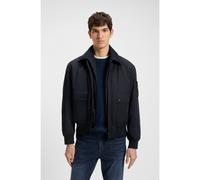 BOSS Water-repellent bomber jacket with detachable liner - Style Oking, 50543492 Dark Blue 36R