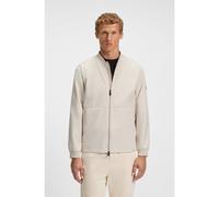 BOSS Water-repellent bomber jacket with Double B monogram jacquard - Style J_Future Bomber, 50547181 Natural XL