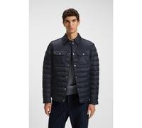BOSS Water-repellent down jacket with chest pockets - Style H-Dahanso, 50540456 Dark Blue 44R