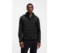 BOSS Water-repellent down jacket with detachable hood - Style OW_T-Down HY HD 1, 50551095 Black XXL