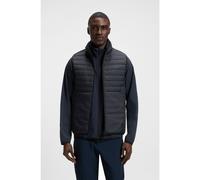 BOSS Water-repellent gilet with decorative reflective accents - Style V_Urbanex Vest, 50545867 Dark Blue XXXL