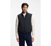 BOSS Water-repellent gilet with knitted trims - Style P-Hanry-Vest-261F, 50559601 Dark Blue 38R