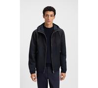 BOSS Water-repellent hooded jacket in microfibre poplin - Style H-Cireno4, 50544135 Dark Blue 34R