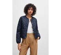 BOSS Water-repellent jacket with diamond quilting and branded poppers - Style Palisi1, 50515090 Dark Blue 12
