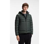 BOSS Water-repellent jacket with herringbone tape - Style Odenni, 50565634 Dark Green 40R