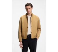 BOSS Water-repellent jacket with monogram-pattern sleeves - Style H-Covor, 50564412 Beige 48R